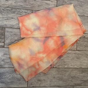 Vintage Chiffon multicolored Scarf/Shawl
